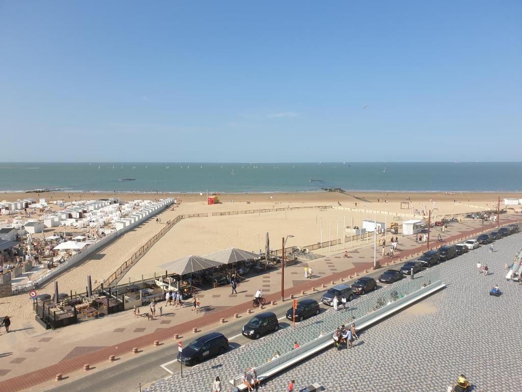 Uitzicht op het strand van Knokke